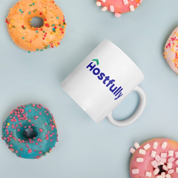 White glossy mug
